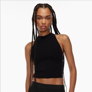 Babaton Aritzia Sculpt Knit Halter Top